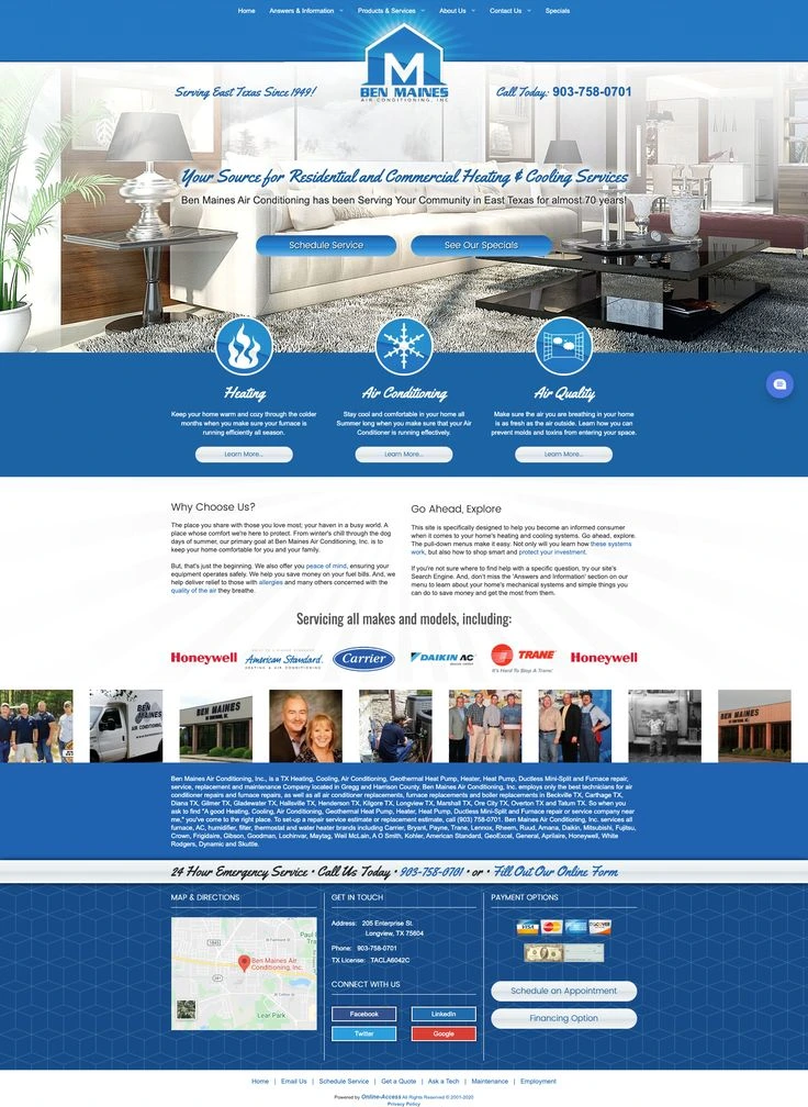 Example of poor website design hurting conversions