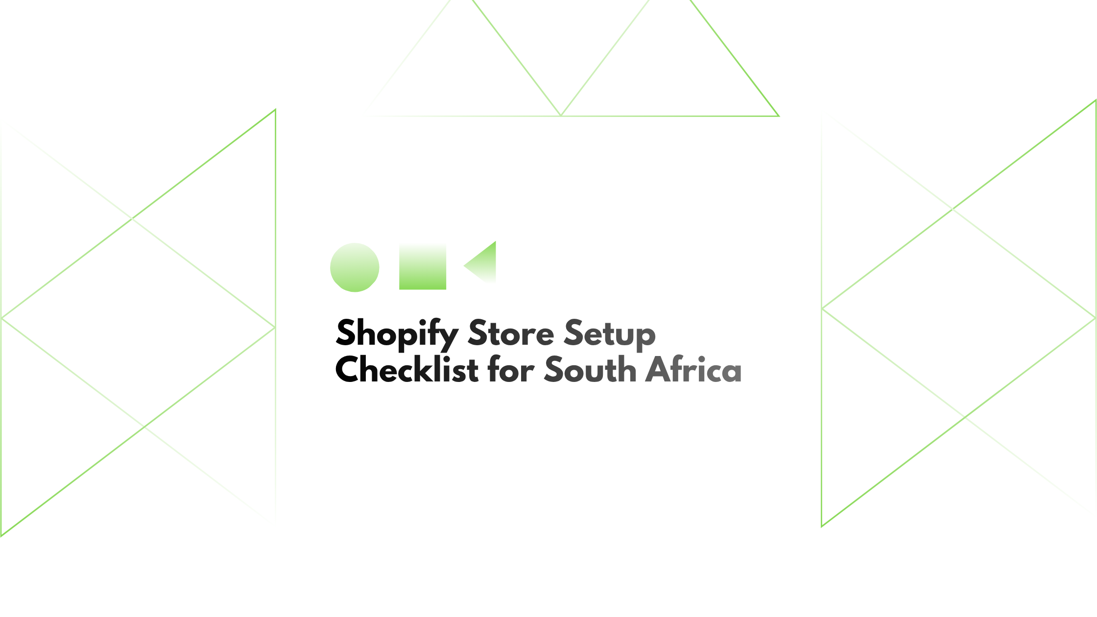 Shopify Setup Checklist (SA)