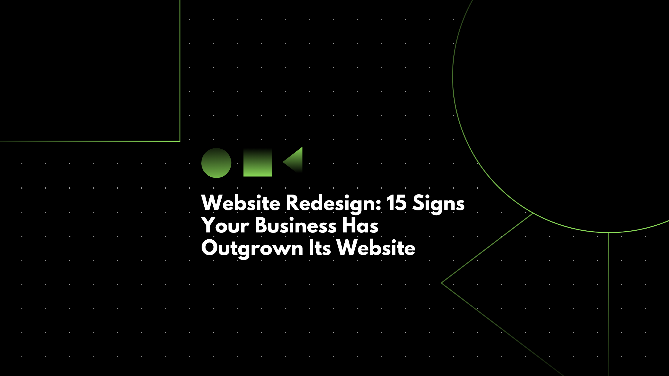15 Signs You Need a Website Redesign