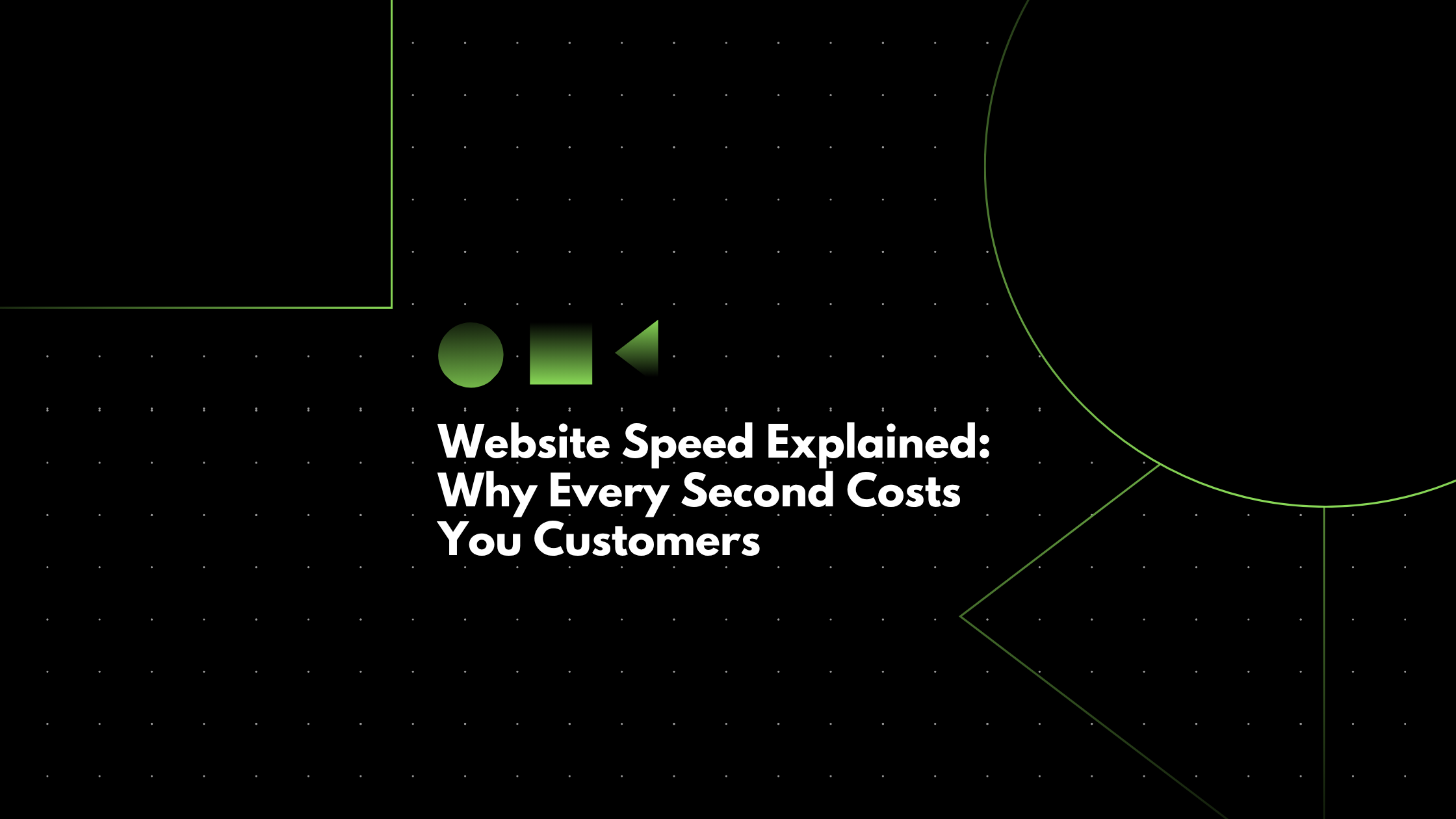Website Speed: Why Seconds Cost Sales