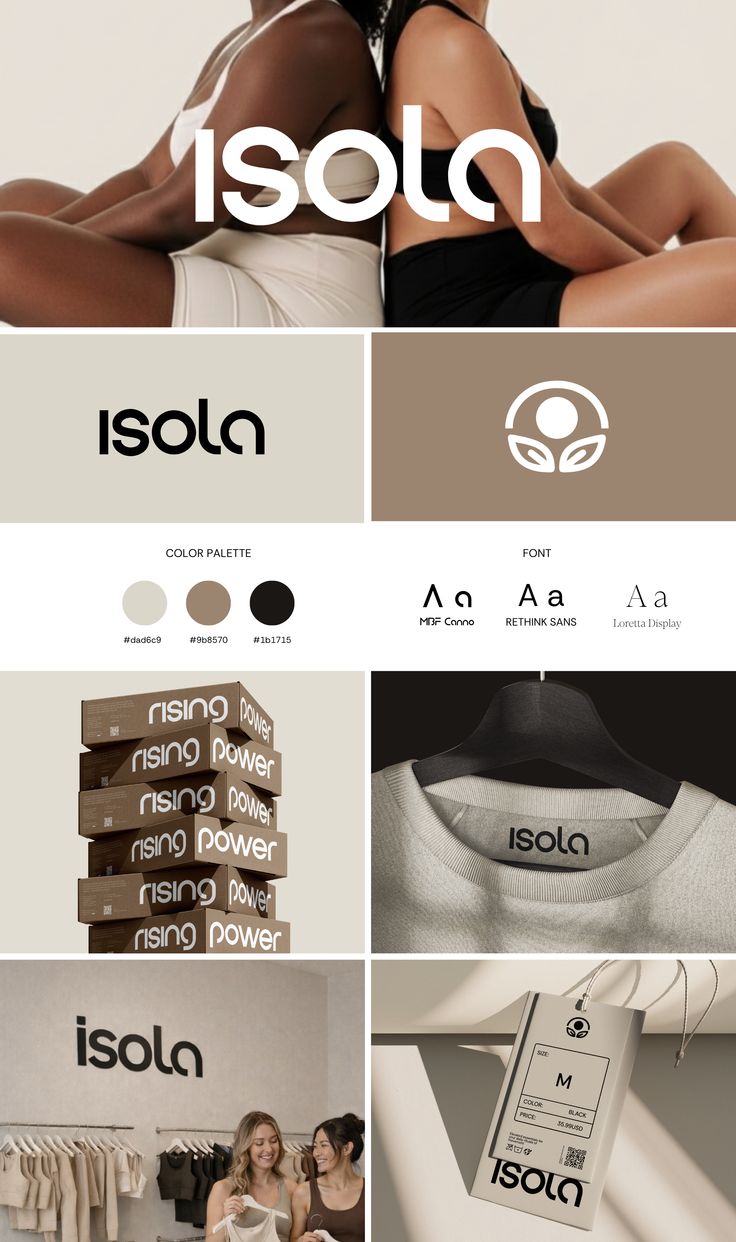 Activewear logo and branding design