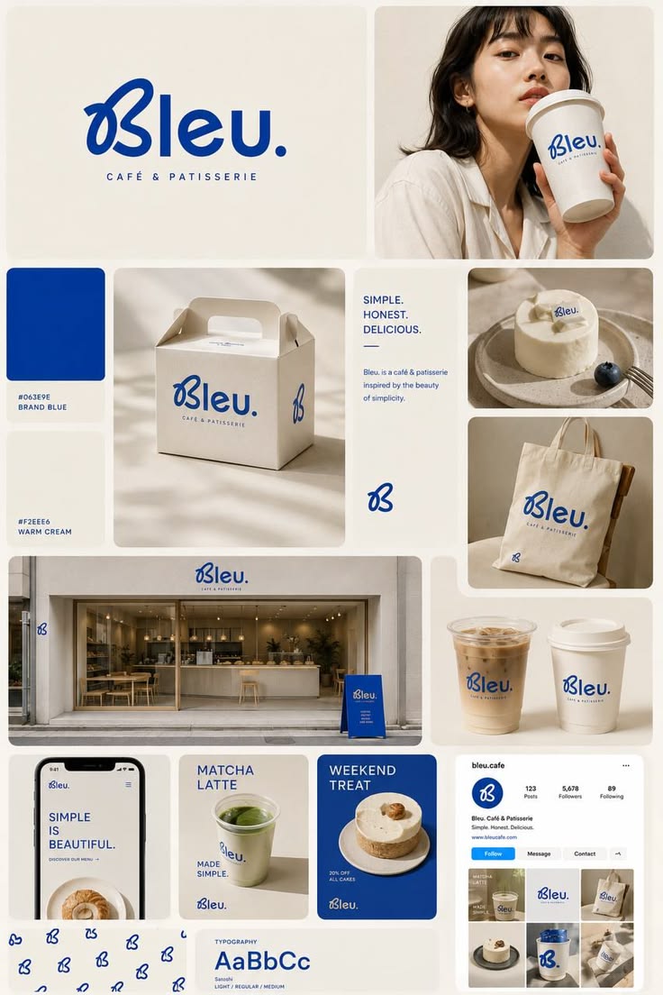 Brand identity board example