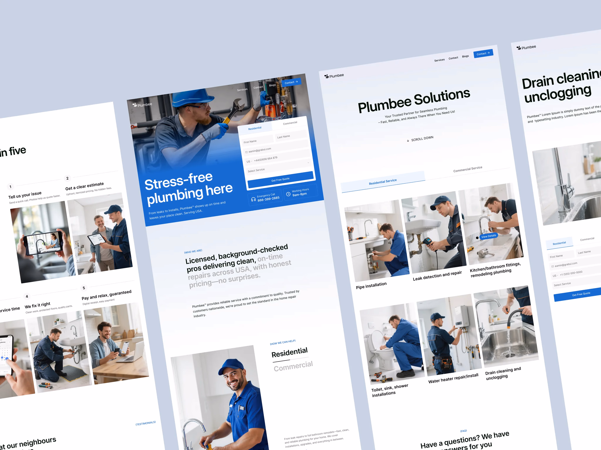 Plumbee plumbing website