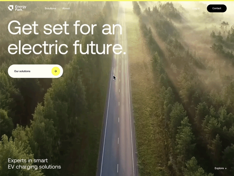 Animated website design