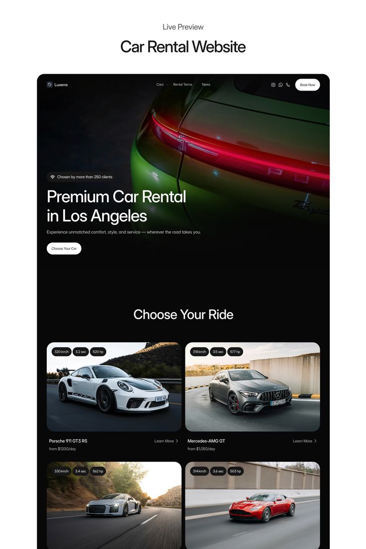 Automotive website preview 2