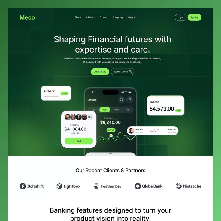 Financial Services website preview 1