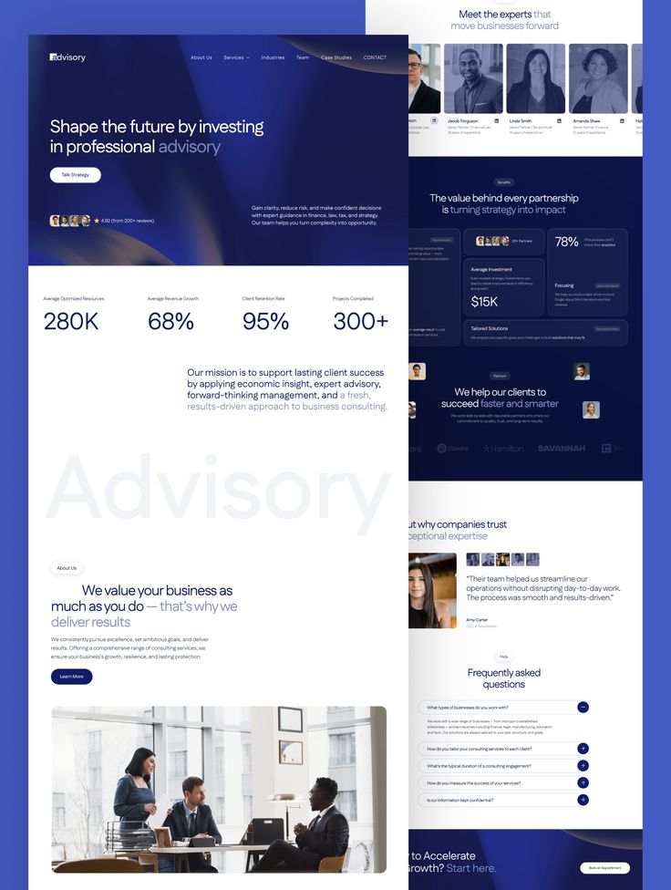 Financial Services website preview 3