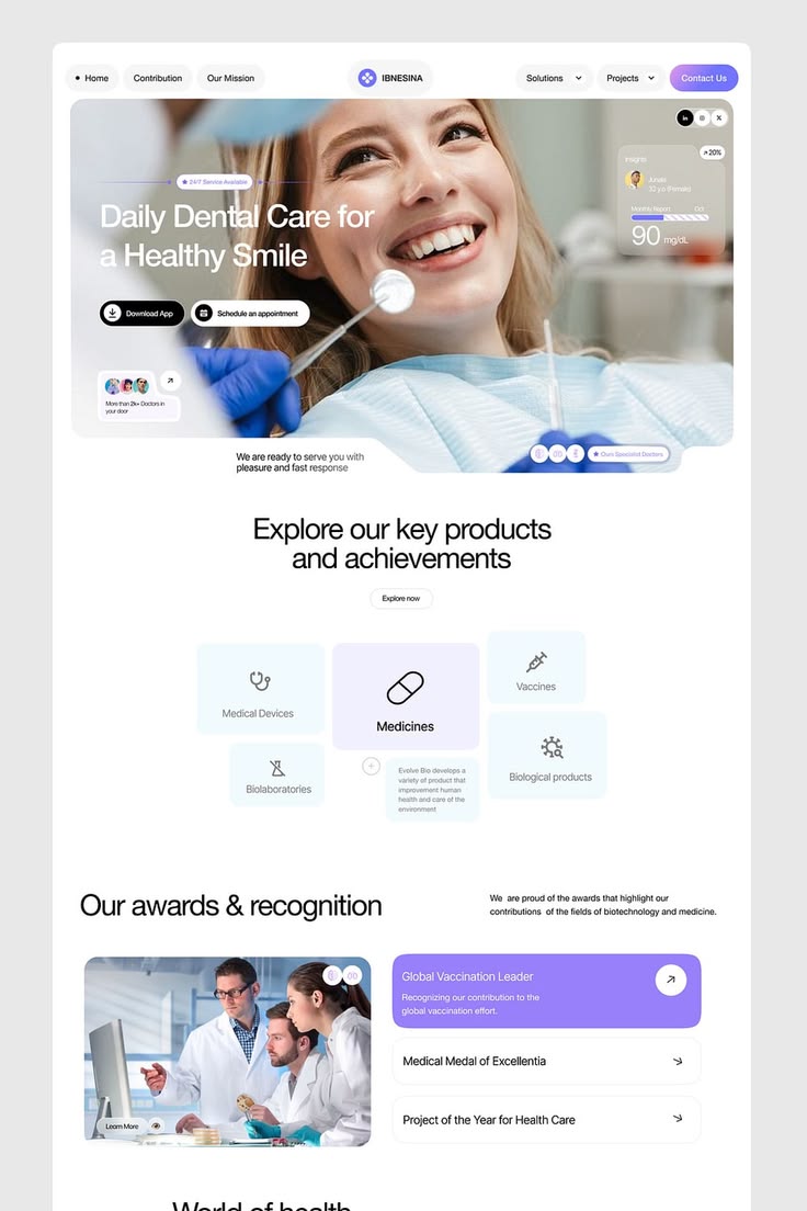 Healthcare website preview 3