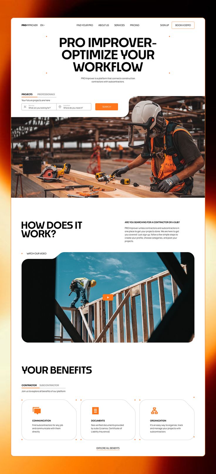 Professional Services website preview 1